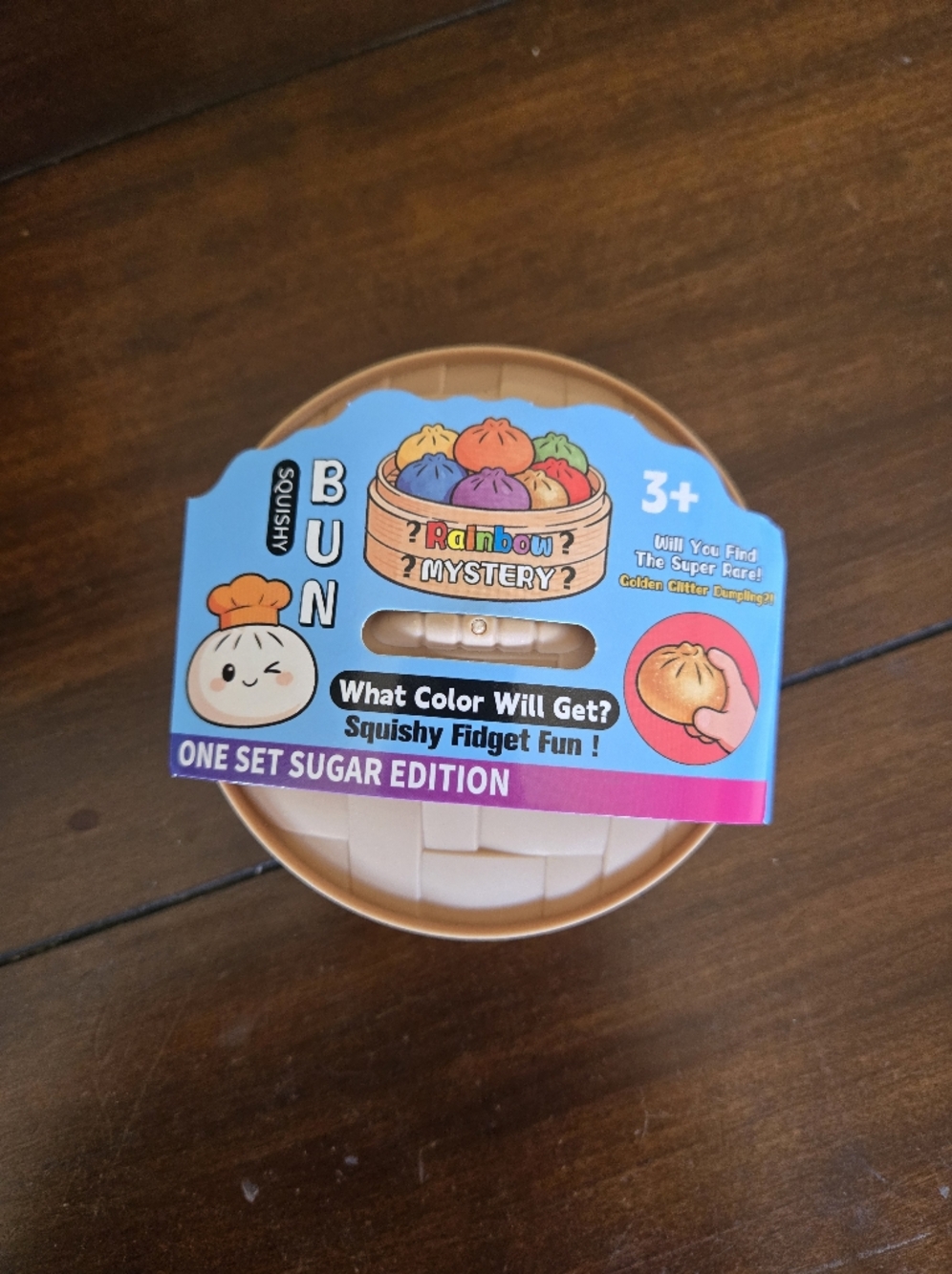 Rainbow Mystery Bun Squishy Fidget Toy Sugar Edition